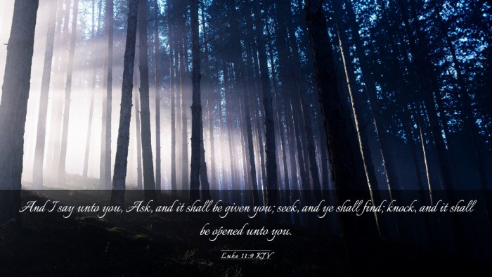 Picture 03 - Luke 11:9 KJV Desktop Wallpaper - And I say unto you, Ask, and it shall be given - Desktop Bible Verse Wallpaper
