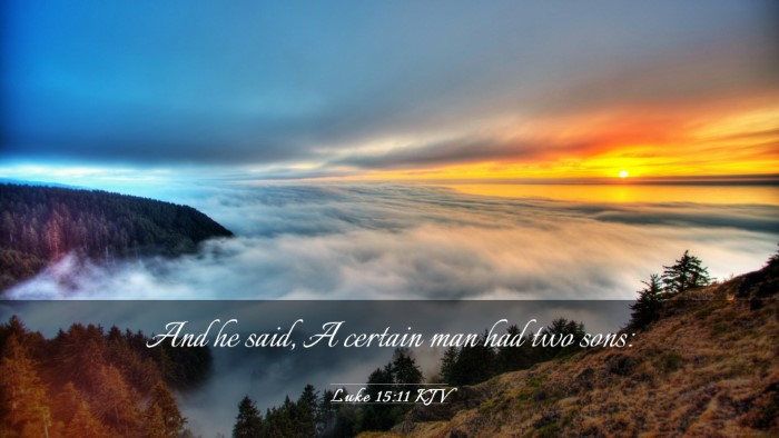 Picture 03 - Luke 15:11 KJV Desktop Wallpaper - And he said, A certain man had two - Desktop Bible Verse Wallpaper
