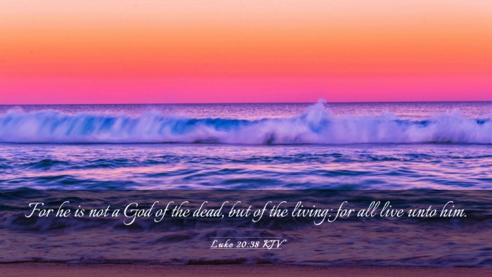 Picture 03 - Luke 20:38 KJV Desktop Wallpaper - For he is not a God of the dead, but of the - Desktop Bible Verse Wallpaper