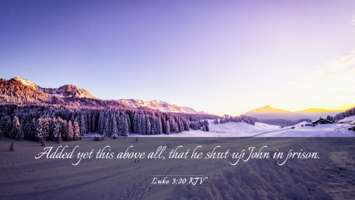 Picture 03 - Luke 3:20 KJV Desktop Wallpaper - Added yet this above all, that he shut up John in - Desktop Bible Verse Wallpaper