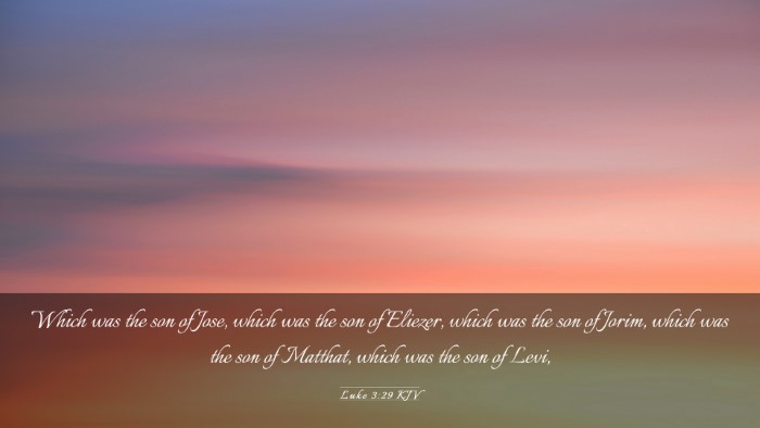 Picture 03 - Luke 3:29 KJV Desktop Wallpaper - Which was the son of Jose, which was the son of - Desktop Bible Verse Wallpaper