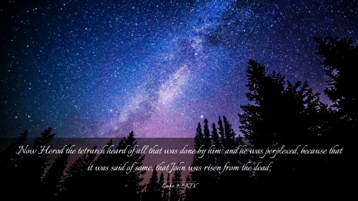 Picture 03 - Luke 9:7 KJV Desktop Wallpaper - Now Herod the tetrarch heard of all that was done - Desktop Bible Verse Wallpaper