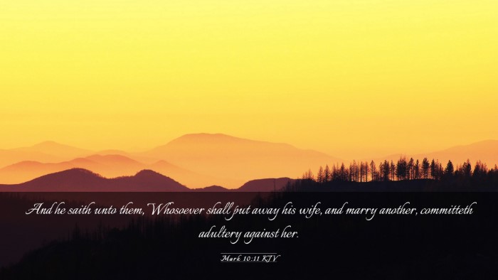 Picture 03 - Mark 10:11 KJV Desktop Wallpaper - And he saith unto them, Whosoever shall put away - Desktop Bible Verse Wallpaper