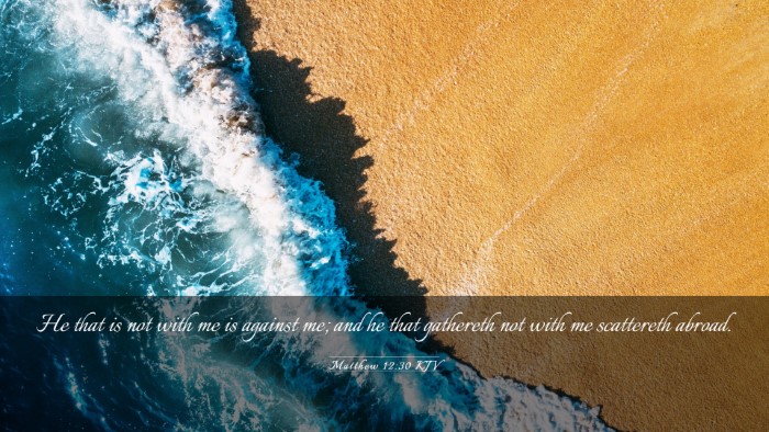 Picture 03 - Matthew 12:30 KJV Desktop Wallpaper - He that is not with me is against me; and he that - Desktop Bible Verse Wallpaper
