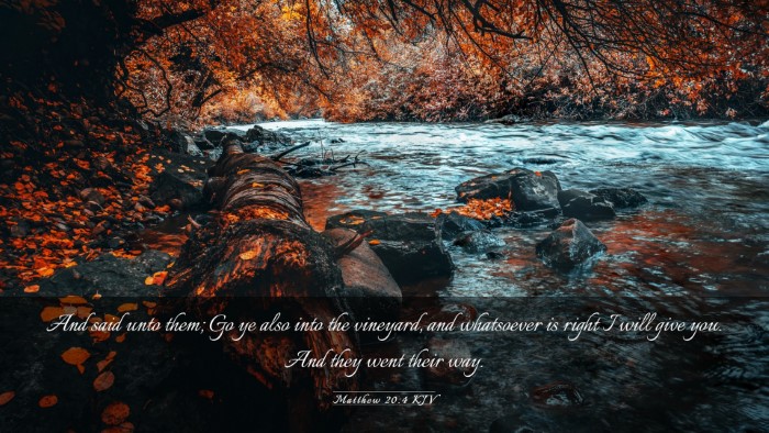 Picture 03 - Matthew 20:4 KJV Desktop Wallpaper - And said unto them; Go ye also into the vineyard, - Desktop Bible Verse Wallpaper