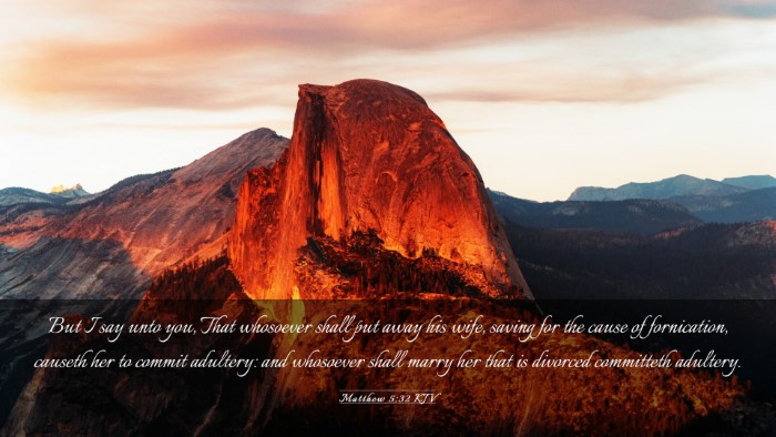 Picture 03 - Matthew 5:32 KJV Desktop Wallpaper - But I say unto you, That whosoever shall put away - Desktop Bible Verse Wallpaper