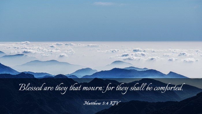 Picture 03 - Matthew 5:4 KJV Desktop Wallpaper - Blessed are they that mourn: for they shall be - Desktop Bible Verse Wallpaper