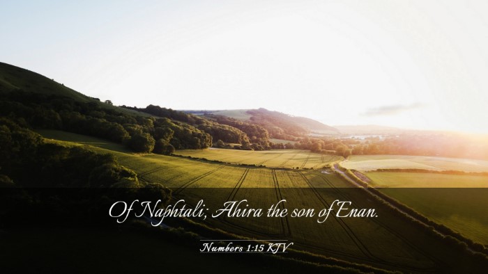 Picture 03 - Numbers 1:15 KJV Desktop Wallpaper - Of Naphtali; Ahira the son of - Desktop Bible Verse Wallpaper