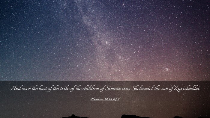 Picture 03 - Numbers 10:19 KJV Desktop Wallpaper - And over the host of the tribe of the children of - Desktop Bible Verse Wallpaper