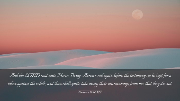 Picture 03 - Numbers 17:10 KJV Desktop Wallpaper - And the LORD said unto Moses, Bring Aaron's rod - Desktop Bible Verse Wallpaper