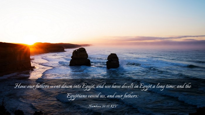Picture 03 - Numbers 20:15 KJV Desktop Wallpaper - How our fathers went down into Egypt, and we have - Desktop Bible Verse Wallpaper