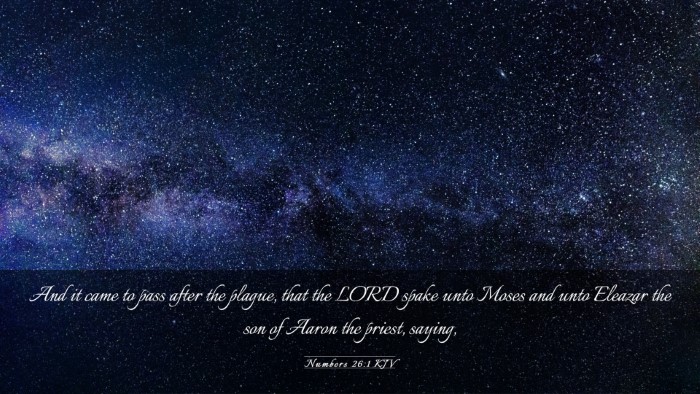 Picture 03 - Numbers 26:1 KJV Desktop Wallpaper - And it came to pass after the plague, that the - Desktop Bible Verse Wallpaper