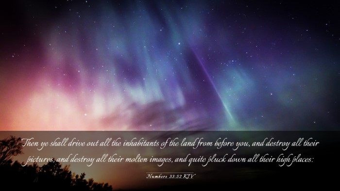Picture 03 - Numbers 33:52 KJV Desktop Wallpaper - Then ye shall drive out all the inhabitants of - Desktop Bible Verse Wallpaper