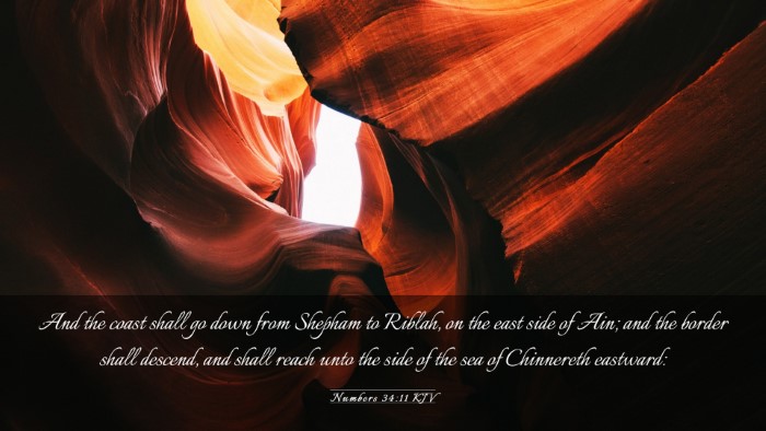 Picture 03 - Numbers 34:11 KJV Desktop Wallpaper - And the coast shall go down from Shepham to - Desktop Bible Verse Wallpaper