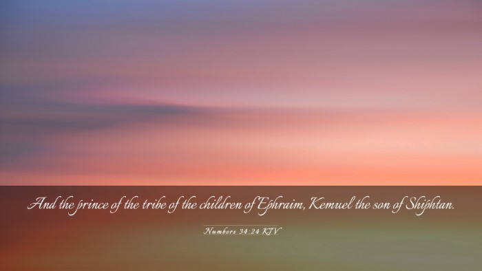 Picture 03 - Numbers 34:24 KJV Desktop Wallpaper - And the prince of the tribe of the children of - Desktop Bible Verse Wallpaper