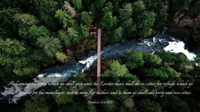 Picture 03 - Numbers 35:6 KJV Desktop Wallpaper - And among the cities which ye shall give unto the - Desktop Bible Verse Wallpaper
