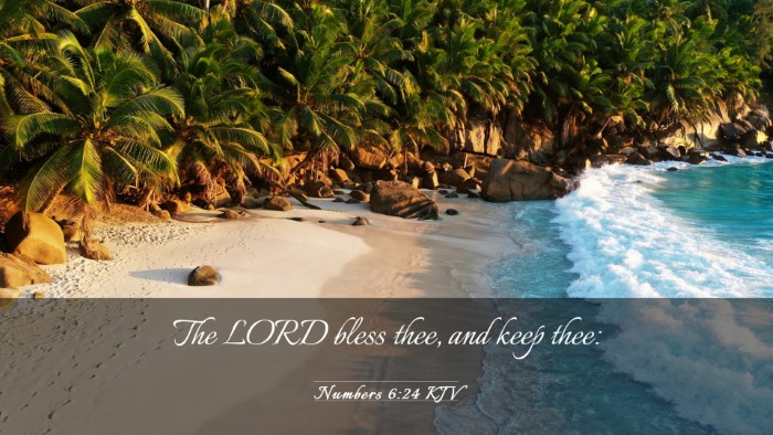 Picture 03 - Numbers 6:24 KJV Desktop Wallpaper - The LORD bless thee, and keep - Desktop Bible Verse Wallpaper