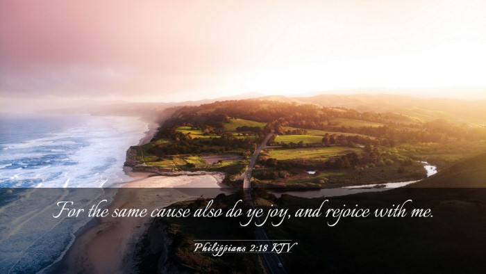 Picture 03 - Philippians 2:18 KJV Desktop Wallpaper - For the same cause also do ye joy, and rejoice - Desktop Bible Verse Wallpaper