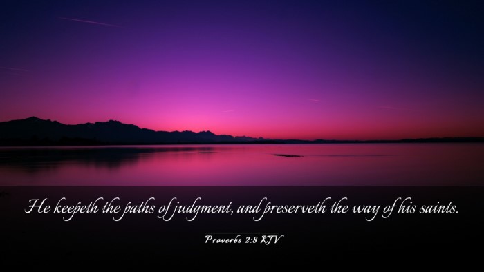 Picture 03 - Proverbs 2:8 KJV Desktop Wallpaper - He keepeth the paths of judgment, and preserveth - Desktop Bible Verse Wallpaper