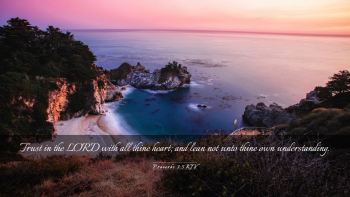 Picture 03 - Proverbs 3:5 KJV Desktop Wallpaper - Trust in the LORD with all thine heart; and lean - Desktop Bible Verse Wallpaper