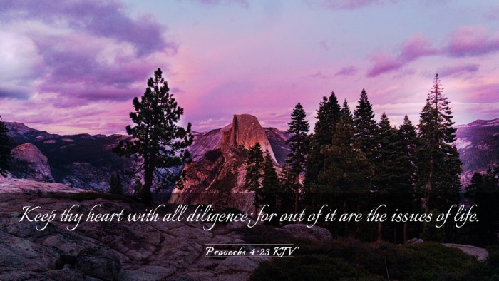 Picture 03 - Proverbs 4:23 KJV Desktop Wallpaper - Keep thy heart with all diligence; for out of it - Desktop Bible Verse Wallpaper