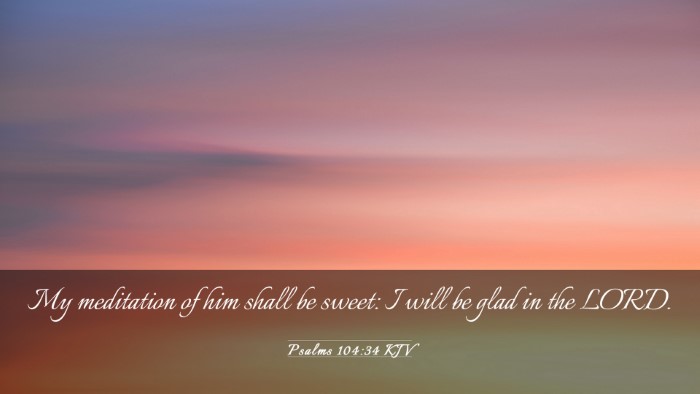 Picture 03 - Psalms 104:34 KJV Desktop Wallpaper - My meditation of him shall be sweet: I will be - Desktop Bible Verse Wallpaper