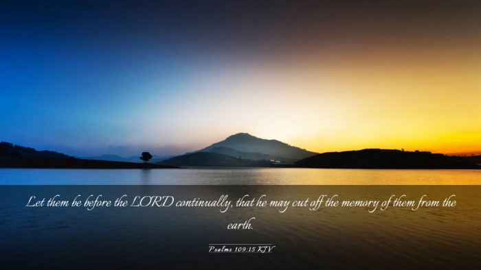 Picture 03 - Psalms 109:15 KJV Desktop Wallpaper - Let them be before the LORD continually, that he - Desktop Bible Verse Wallpaper