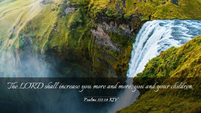 Picture 03 - Psalms 115:14 KJV Desktop Wallpaper - The LORD shall increase you more and more, you - Desktop Bible Verse Wallpaper