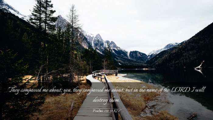 Picture 03 - Psalms 118:11 KJV Desktop Wallpaper - They compassed me about; yea, they compassed me - Desktop Bible Verse Wallpaper