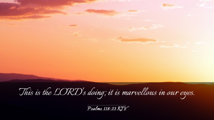 Picture 03 - Psalms 118:23 KJV Desktop Wallpaper - This is the LORD's doing; it is marvellous in our - Desktop Bible Verse Wallpaper