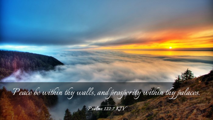 Picture 03 - Psalms 122:7 KJV Desktop Wallpaper - Peace be within thy walls, and prosperity within - Desktop Bible Verse Wallpaper