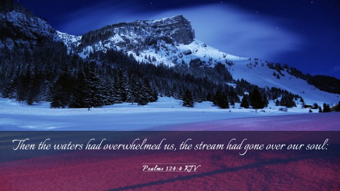 Picture 03 - Psalms 124:4 KJV Desktop Wallpaper - Then the waters had overwhelmed us, the stream - Desktop Bible Verse Wallpaper
