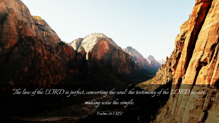 Picture 03 - Psalms 19:7 KJV Desktop Wallpaper - The law of the LORD is perfect, converting the - Desktop Bible Verse Wallpaper