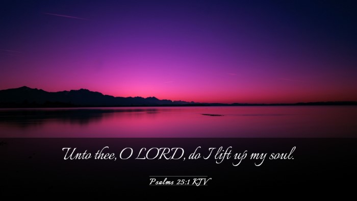 Picture 03 - Psalms 25:1 KJV Desktop Wallpaper - Unto thee, O LORD, do I lift up my - Desktop Bible Verse Wallpaper