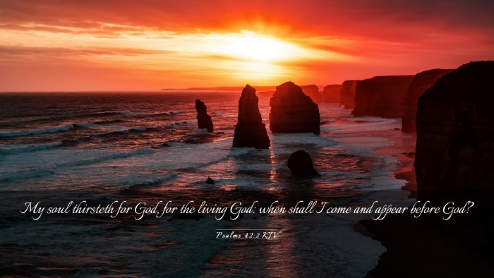Picture 03 - Psalms 42:2 KJV Desktop Wallpaper - My soul thirsteth for God, for the living God: - Desktop Bible Verse Wallpaper