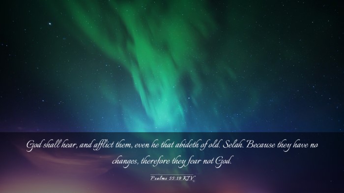 Picture 03 - Psalms 55:19 KJV Desktop Wallpaper - God shall hear, and afflict them, even he that - Desktop Bible Verse Wallpaper