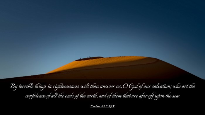 Picture 03 - Psalms 65:5 KJV Desktop Wallpaper - By terrible things in righteousness wilt thou - Desktop Bible Verse Wallpaper