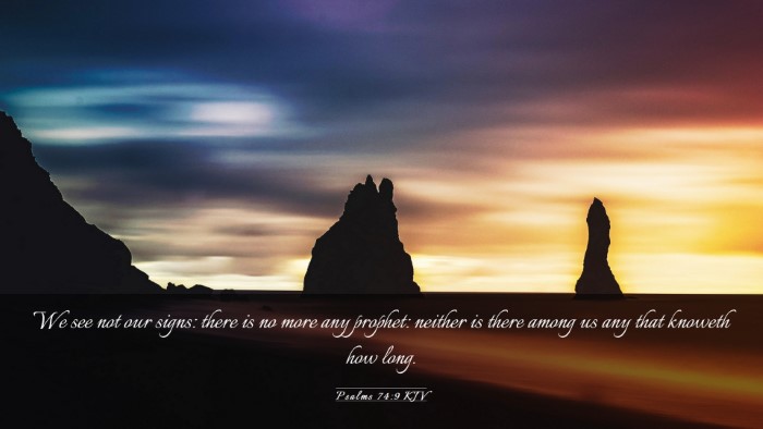Picture 03 - Psalms 74:9 KJV Desktop Wallpaper - We see not our signs: there is no more any - Desktop Bible Verse Wallpaper