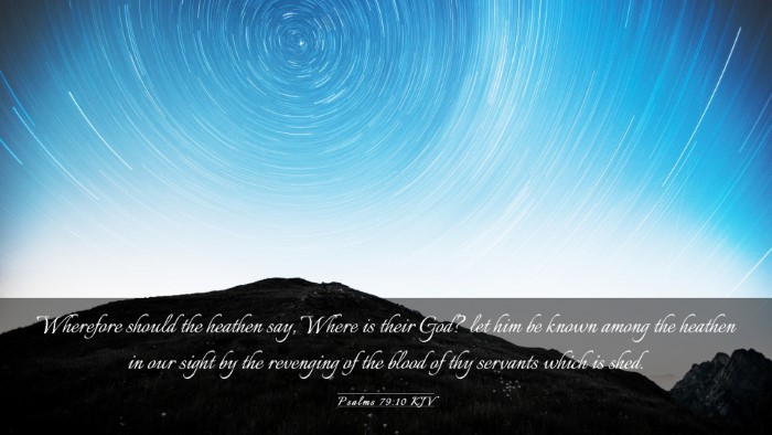 Picture 03 - Psalms 79:10 KJV Desktop Wallpaper - Wherefore should the heathen say, Where is their - Desktop Bible Verse Wallpaper