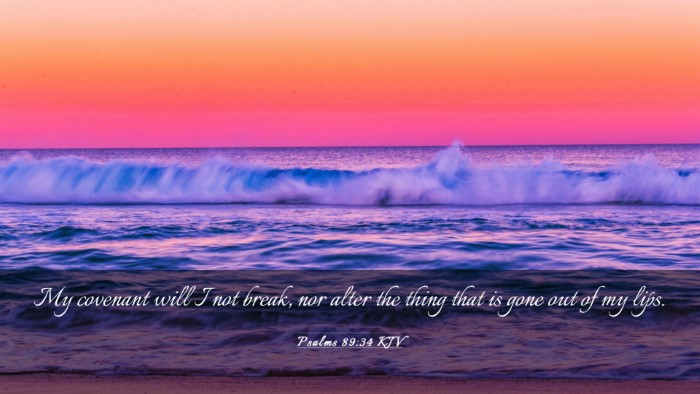 Picture 03 - Psalms 89:34 KJV Desktop Wallpaper - My covenant will I not break, nor alter the thing - Desktop Bible Verse Wallpaper