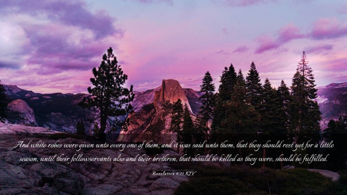 Picture 03 - Revelation 6:11 KJV Desktop Wallpaper - And white robes were given unto every one of - Desktop Bible Verse Wallpaper