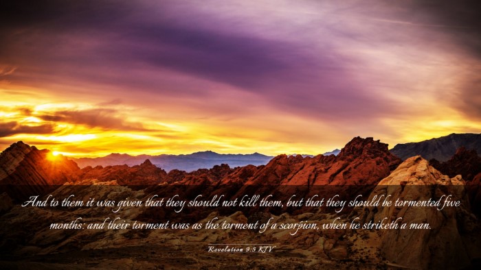 Picture 03 - Revelation 9:5 KJV Desktop Wallpaper - And to them it was given that they should not - Desktop Bible Verse Wallpaper