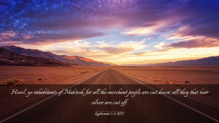 Picture 03 - Zephaniah 1:11 KJV Desktop Wallpaper - Howl, ye inhabitants of Maktesh, for all the - Desktop Bible Verse Wallpaper