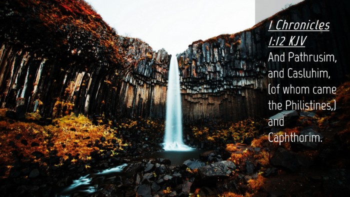 Picture 04 - 1 Chronicles 1:12 KJV Desktop Wallpaper - And Pathrusim, and Casluhim, (of whom came the - Desktop Bible Verse Wallpaper