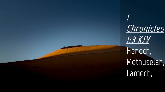 Picture 04 - 1 Chronicles 1:3 KJV Desktop Wallpaper - Henoch, Methuselah, - Desktop Bible Verse Wallpaper