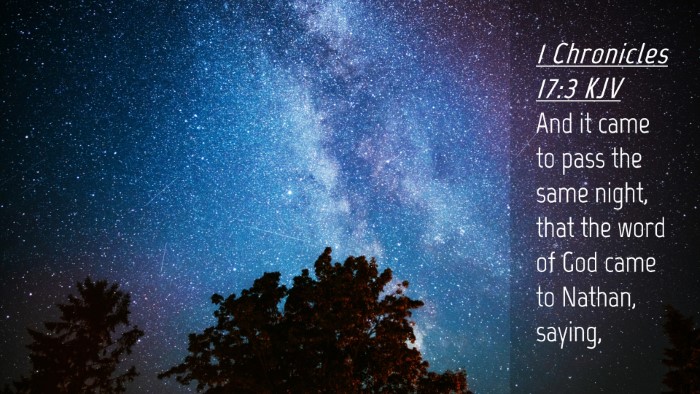 Picture 04 - 1 Chronicles 17:3 KJV Desktop Wallpaper - And it came to pass the same night, that the word - Desktop Bible Verse Wallpaper