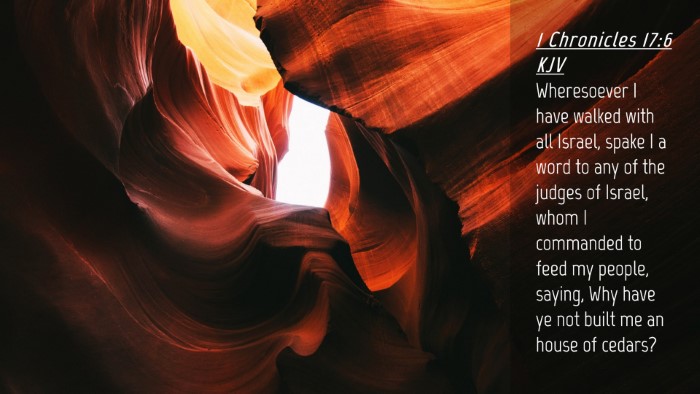 Picture 04 - 1 Chronicles 17:6 KJV Desktop Wallpaper - Wheresoever I have walked with all Israel, spake - Desktop Bible Verse Wallpaper