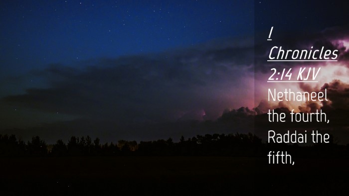 Picture 04 - 1 Chronicles 2:14 KJV Desktop Wallpaper - Nethaneel the fourth, Raddai the - Desktop Bible Verse Wallpaper