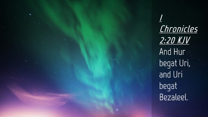 Picture 04 - 1 Chronicles 2:20 KJV Desktop Wallpaper - And Hur begat Uri, and Uri begat - Desktop Bible Verse Wallpaper