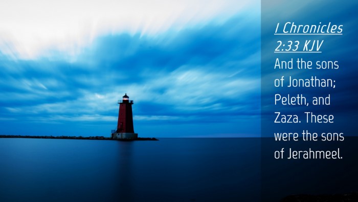 Picture 04 - 1 Chronicles 2:33 KJV Desktop Wallpaper - And the sons of Jonathan; Peleth, and Zaza. These - Desktop Bible Verse Wallpaper